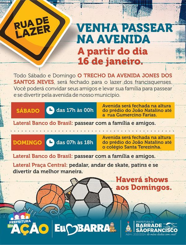 Convite foi divulgado pela rede social da Prefeitura de Barra de São Francisco