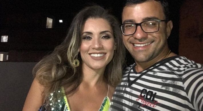 Marcella Rossoni, mulher de Tiago Rocha (PSL), assumiu a pasta de Assistência Social, com salário de R$ 6,3 mil