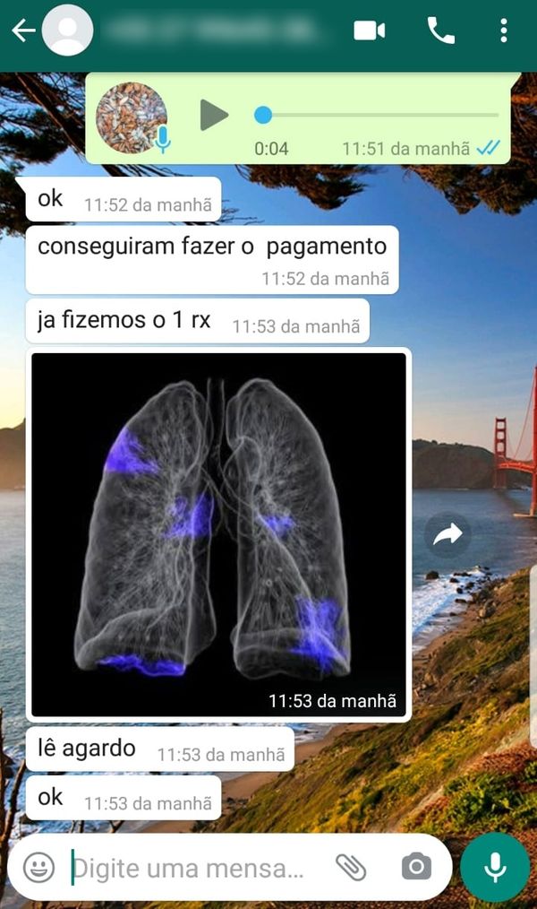 Esposo de empresária recebeu mensagem de u