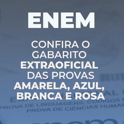 Confira gabarito extraoficial das provas do 1º dia do Enem 2020