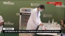 Enfermeira recebe 1ª dose da CoronaVac no Brasil (Globonews / Reprodução)