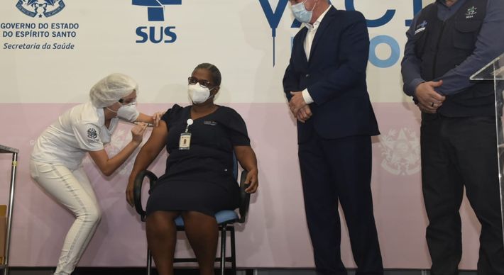 Gabriela Fonseca trabalha no Hospital Estadual Dr. Jayme Santos Neves há 4 anos e afirmou que o ato foi gratificante
