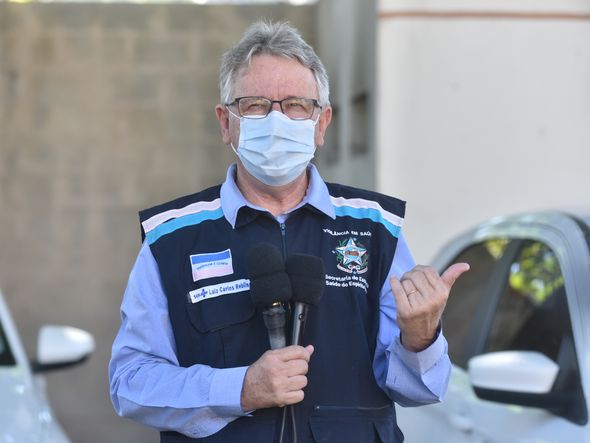 Data: 19/01/2021 - ES - Vitória - Luiz Carlos Reblin, Subsecretário em Vigilância em Saúde - Na Rede de Frio da Sesa - Distribuição de vacina para os municípios da Grande Vitória - Editoria: Cidades - Foto: Fernando Madeira - GZ por Fernando Madeira