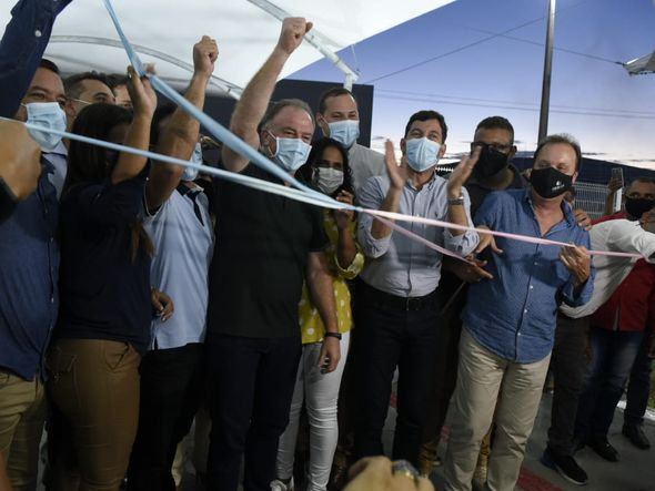 O Governador Renato Casagrande inaugura o terminal de Itaparica por Carlos Alberto Silva    
