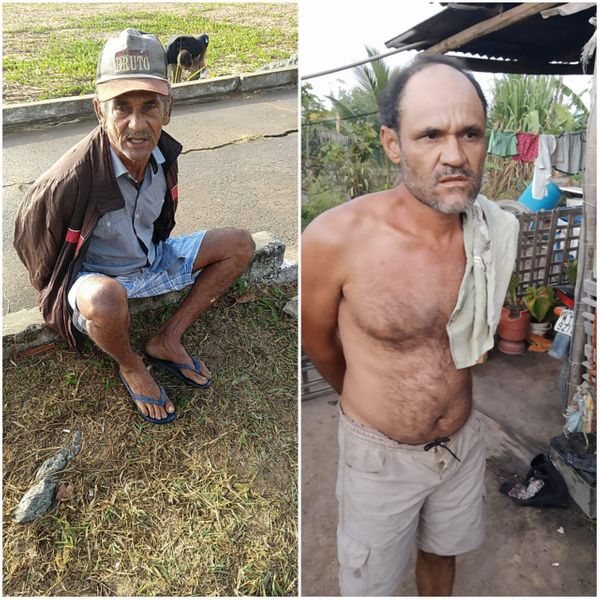 Adalvo Julião de Brito, conhecido como Davi, de 64 anos, e Alessandro Teixeira Honorato, conhecido como o Bené, de 45 anos,