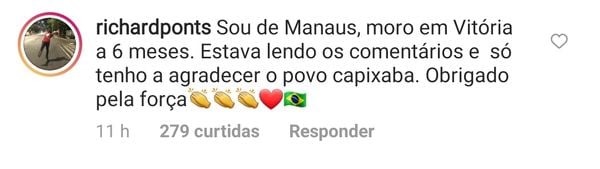 A transferência dos pacientes com coronavírus de Manaus para o Espírito Santo repercute no Amazonas. Moradores de Manaus agradeceram nas redes sociais a recepção dos manauaras.