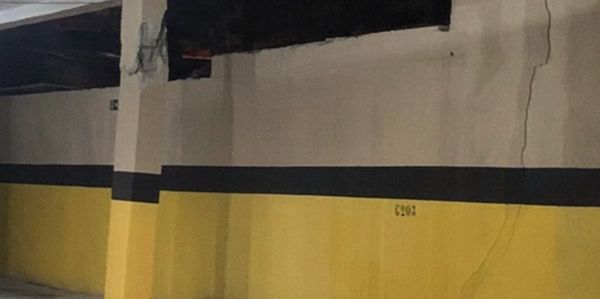 Profissionais do Crea-ES constataram ser impossível que um carro tenha atingido a área afetada na coluna, que fica na parte alta
