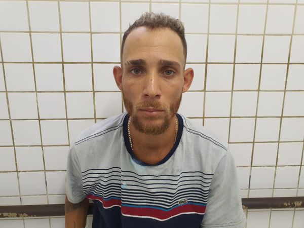 Petrios Bazoni, 28 anos, preso pela PM, após denúncia