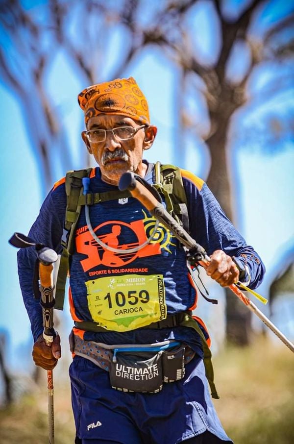 Aos 70 anos, Wilson percorreu 70 km pelas ruas de Pancas 
