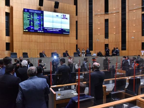 Plenário da Assembleia Legislativa durante a sessão por Fernando Madeira
