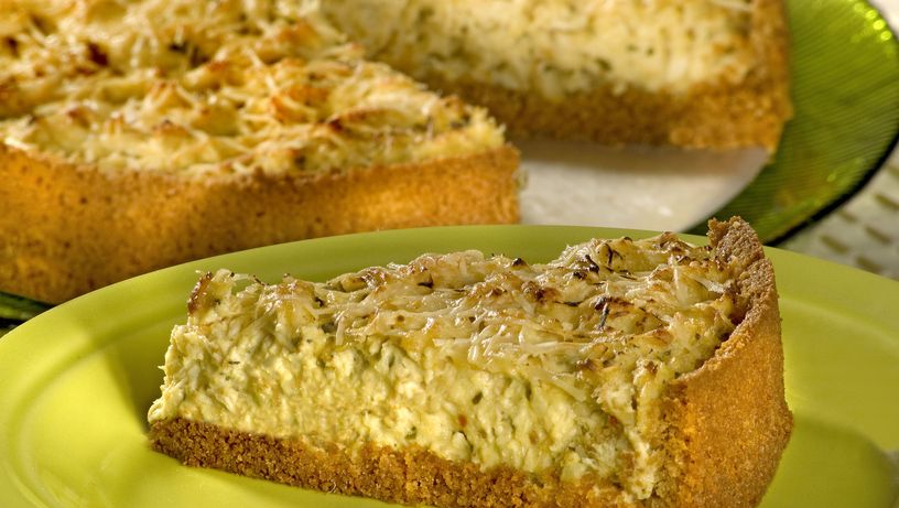 Torta de frango ao creme de milho 