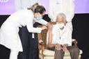 Cirilo Santana, 90 anos, é vacinado no ES(Carlos Alberto Silva)