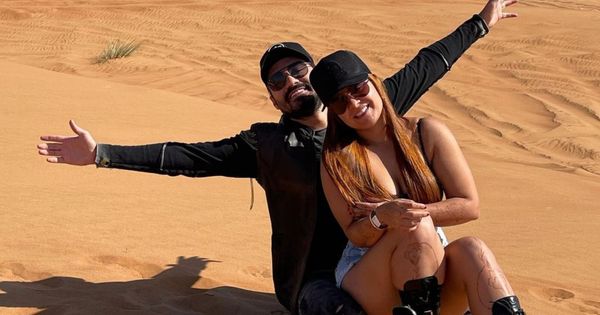 Fernando Zor e Maiara em viagem a Dubai
