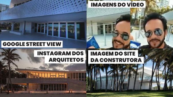 Comparação com as capturas de tela do vídeo verificado