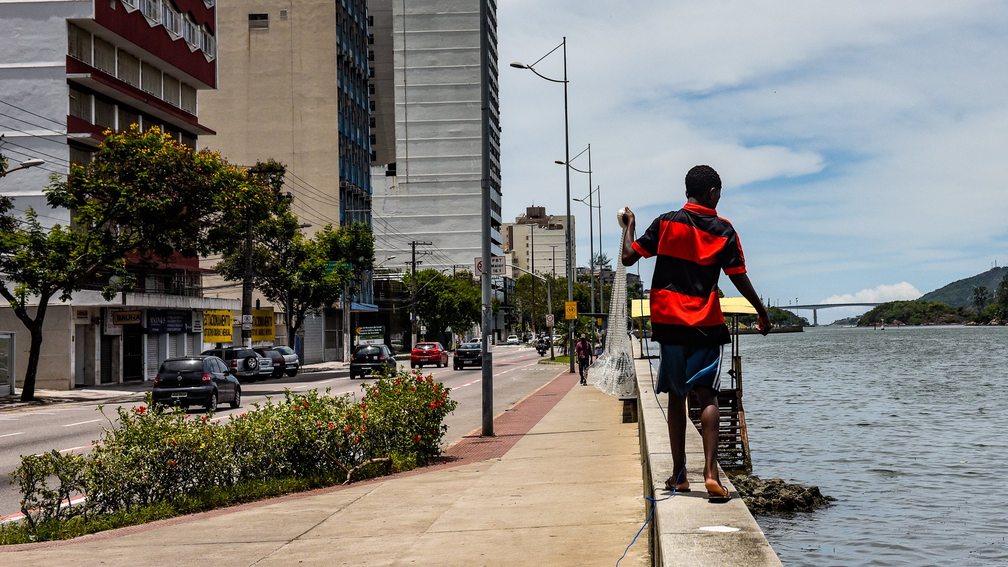 Famosa pelos grandes desfiles, a Avenida Beira-Mar serviu de palco para o bloco dos pescadores