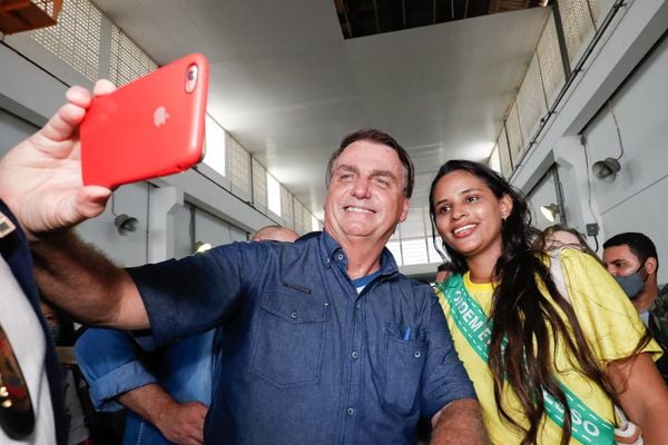   Presidente da República, Jair Bolsonaro, em visita a Alcântara (MA)