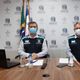 Nésio Fernandes e Luiz Carlos Reblin em coletiva da Sesa sobre a pandemia da Covid-19