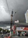 Céu carregado de nuvens escuras na Reta da Penha, em Vitória(Luiza Campos)