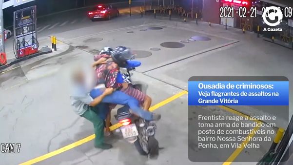 Frentista reagiu a um assalto no bairro Nossa Senhora da Penha, em Vila Velha