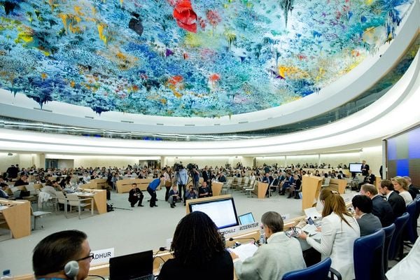 Reunião do Conselho dos Direitos Humanos da ONU em Genebra, Suíça, em 2016