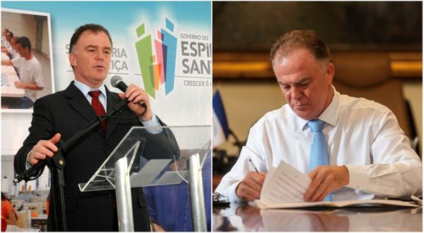 Renato Casagrande em 2011 e em 2019: governador mudou posturas na gestão estadual