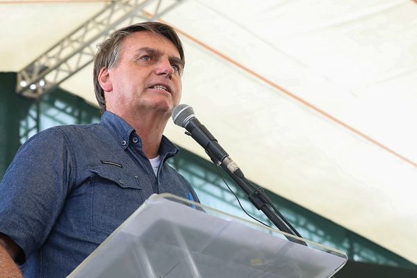 Bolsonaro discursou durante inauguração de trecho da BR-222, no município de Tianguá