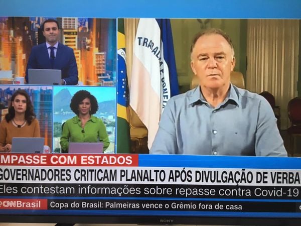 Governador Renato Casagrande em entrevista à CNN Brasil