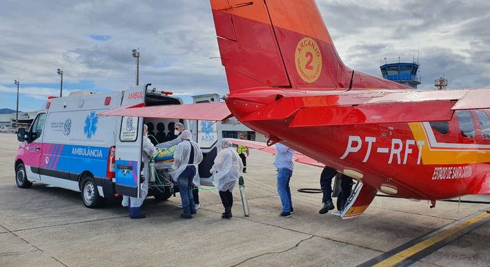 Espírito Santo começou a receber nesta quarta-feira (3) pacientes infectados pela Covid-19 de Santa Catarina, devido ao colapso do sistema de saúdo do Estado da Região Sul do país