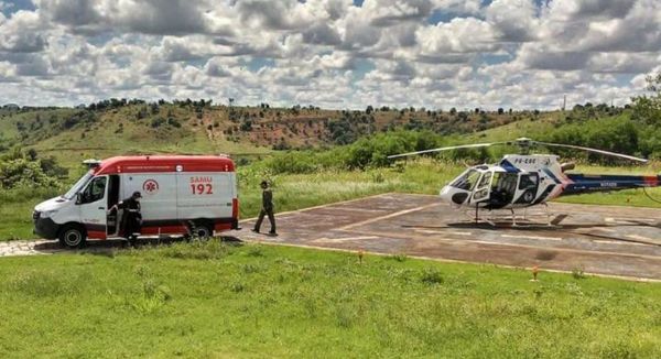 Notaer realiza resgate de criança de 1 ano picada por escorpião