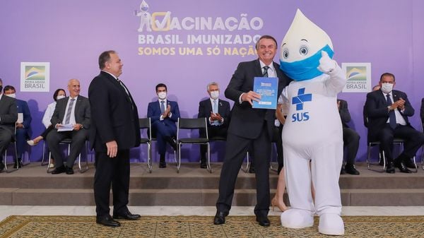 (Brasília - DF, 16/12/2020) Lançamento do Plano Nacional de Operacionalização da Vacinação Contra a Covid-19.

Foto: Isac Nóbrega/PR