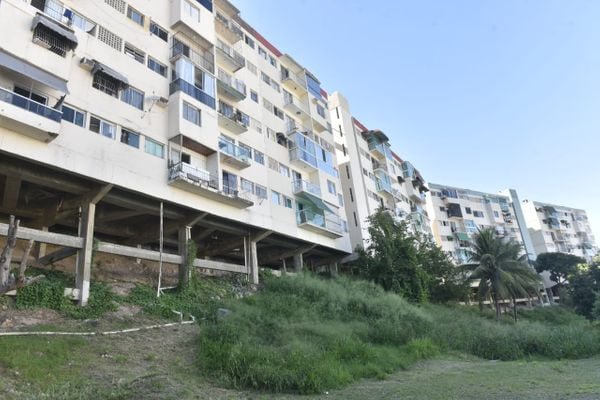 A obra clandestina era realizada nos pilares de sustentação do prédio Acapulco B por Ricardo Medeiros