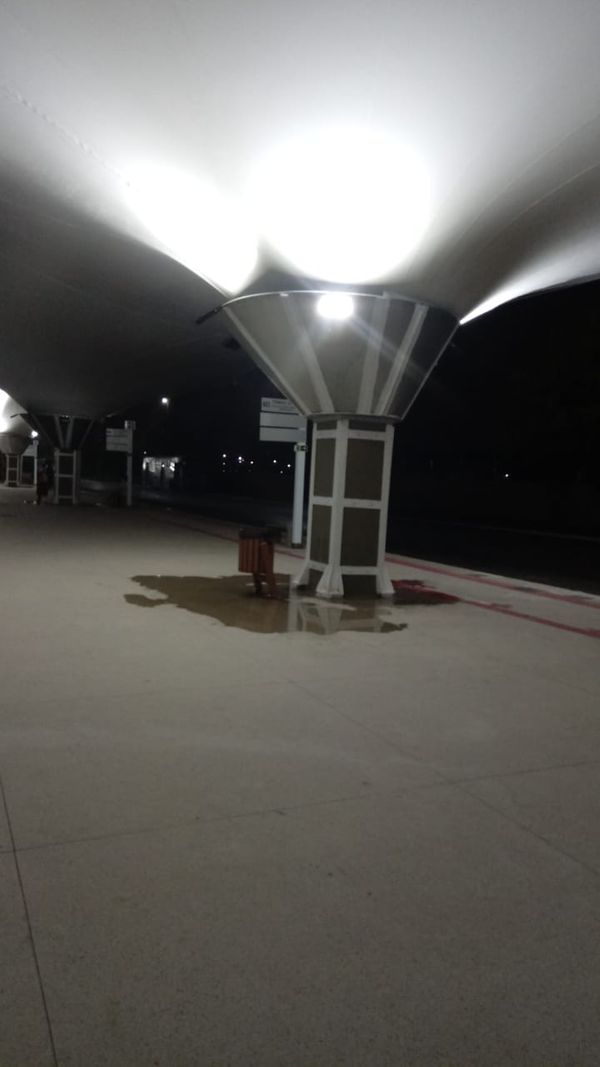 Cone coletor de água do Terminal de Itaparica voltou a registrar vazamentos