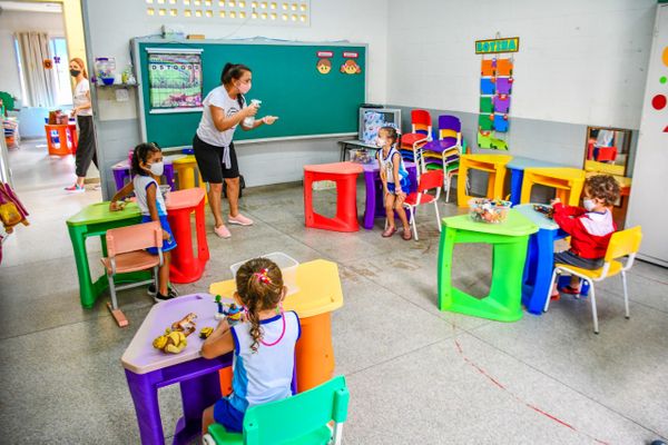Aulas da educação infantil em Linhares