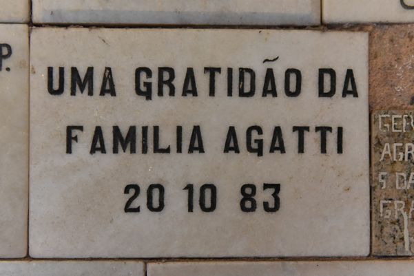 Placa da família Agatti por Fernando Madeira