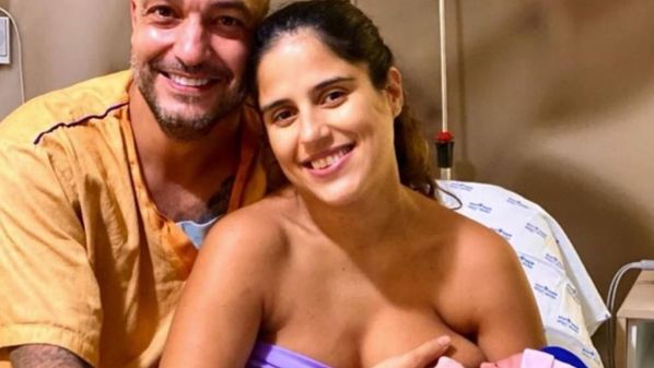 Julia nasceu de parto normal, pesando 3,36 kg, medindo 49 centímetros e cheia de saúde, segundo post que fez a atriz pelas redes sociais