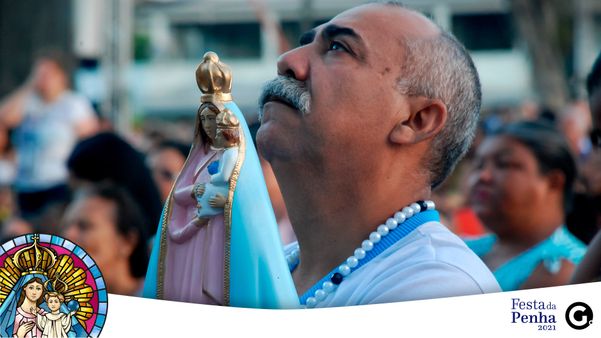 2014 - Missa de encerramento da Festa da Penha na Prainha, em Vila Velha encerramento