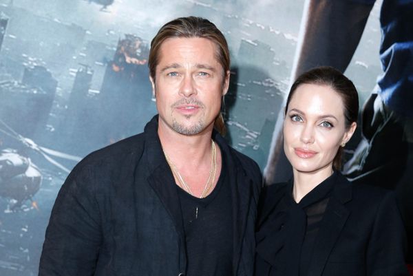 Brad Pitt e Angelina Jolie na estreia do filme 
