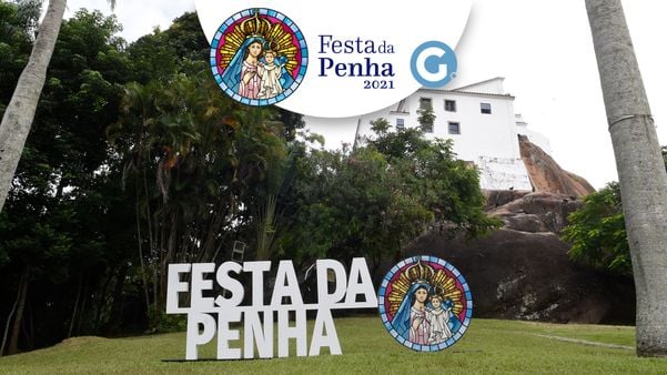 Convento da Penha vazio no encerramento da Festa da Penha. A missa que anuncia o fim das festividades será sem público.