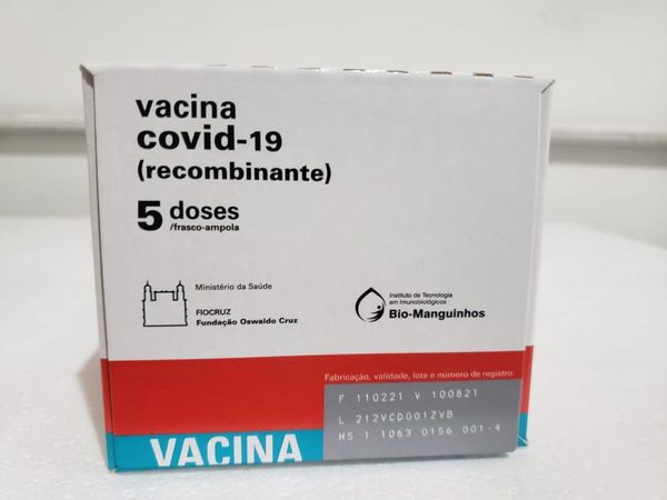 Doses de vacina contra covid-19 que chegaram no sábado (20)