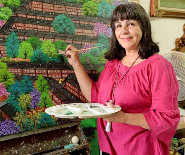 Angela Gomes, pintora naif