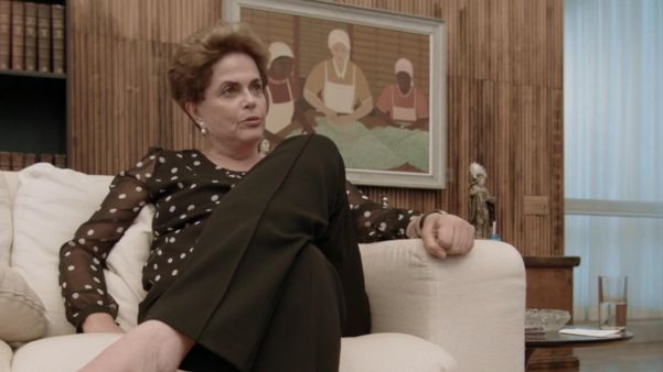 A ex-presidente Dilma Rousseff no documentário 