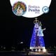 Com 120 mil lâmpadas, a Santa Iluminada na Praça do Papa, em Vitória, foi destaque na Festa da Penha de 2020.
