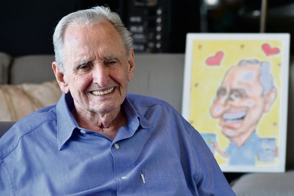 Carlos Fernando Lindenberg Filho, Cariê, em retrato de 2018, entrevistado sobre os 90 anos da Rede Gazeta