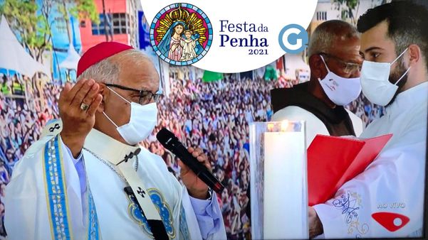 Missa de encerramento da Festa da Penha de 2021 foi conduzida pelo Dom Dario, Arcebispo Metropolitano de Vitória.