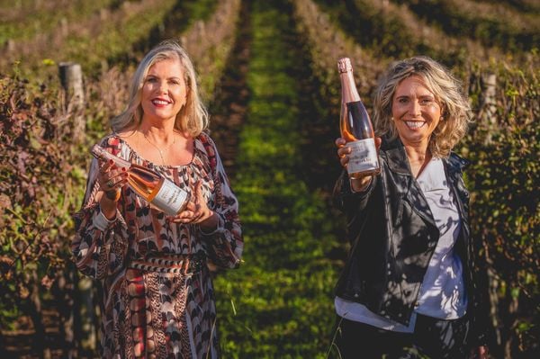 Regina Vanderlinde e Patrícia Possamai, estreia no mercado com o lançamento da primeira bebida brasileira à base de vinho com colágeno