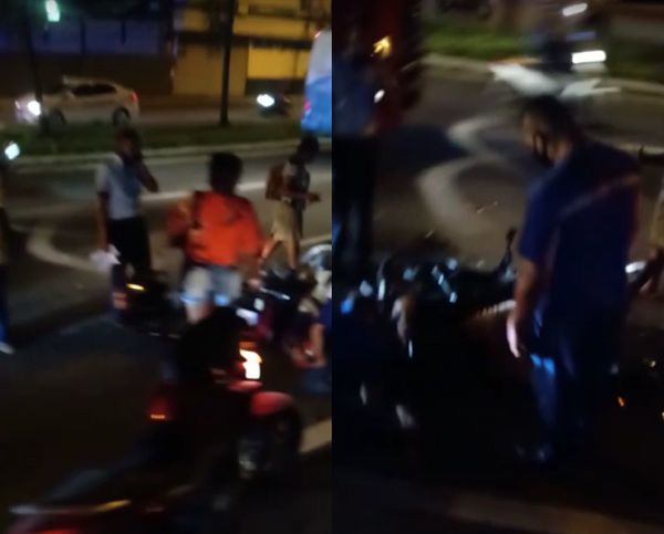 Acidente deixa motociclista ferido em Cariacica