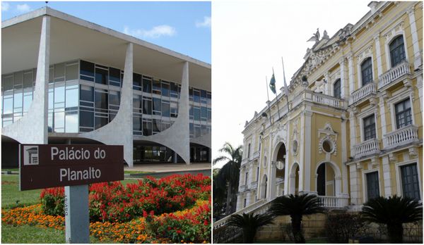 Palácio do Planalto e Palácio Anchieta, sedes dos Poderes Executivos