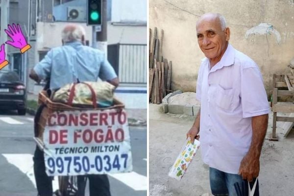 Milton Goulart de Souza, de 73 anos, não tem redes sociais, mas teve o serviço divulgado por internauta