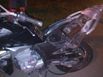 Moto Honda XRE envolvida no acidente que matou Amanda Marques na Rodovia Darly Santos, em Vila Velha(Reprodução)