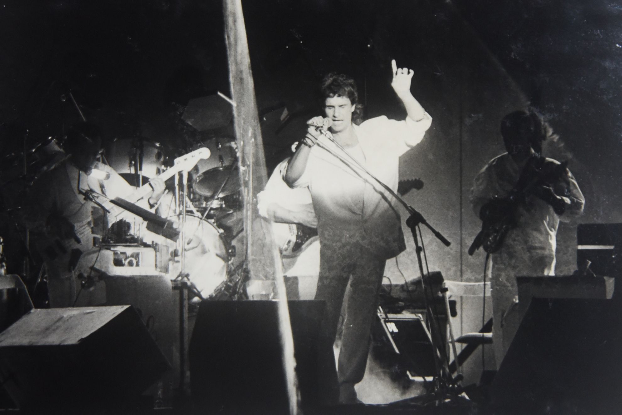30/06/1987 - Show do cantor Roberto Carlos no ginásio do Álvares Cabral. Crédito: Helô Sant'Ana